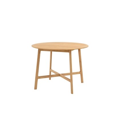 Gallery Direct Madrid Round Dining Table in Oak Gallery Direct Madrid Round Dining Table in Oak