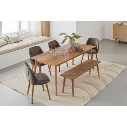 Gallery Direct Milano Oak Extending Dining Table Gallery Direct Milano Oak Extending Dining Table