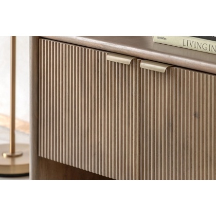 Gallery Direct Colonna Mango Wood Open Display Unit Gallery Direct Colonna Mango Wood Open Display Unit
