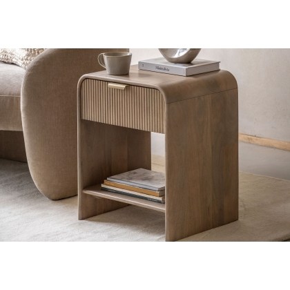 Gallery Direct Colonna Mango Wood Large Bedside Table Gallery Direct Colonna Mango Wood Large Bedside Table