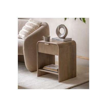 Gallery Direct Colonna Mango Wood Large Bedside Table Gallery Direct Colonna Mango Wood Large Bedside Table