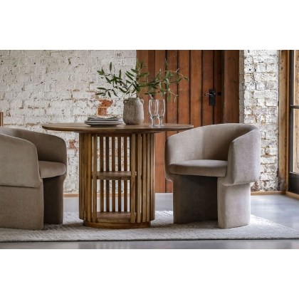 Gallery Direct Voss Mango Wood Slatted Dining Table Gallery Direct Voss Mango Wood Slatted Dining Table