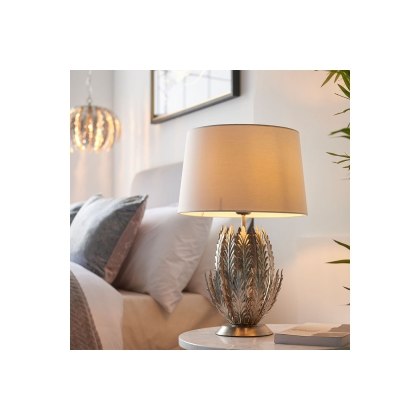 Gallery Direct Delphine 1 Table Lamp Silver Leaf Gallery Direct Delphine 1 Table Lamp Silver Leaf