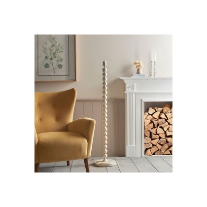 Gallery Direct Higgledy Floor Lamp Base Gloss Almond White Paint Gallery Direct Higgledy Floor Lamp Base Gloss Almond White Paint