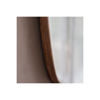 Gallery Direct Keaton Mirror Walnut 900x550mm Gallery Direct Keaton Mirror Walnut 900x550mm
