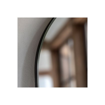 Gallery Direct Holworth Arch Mirror Black 450x35x1500mm Gallery Direct Holworth Arch Mirror Black 450x35x1500mm