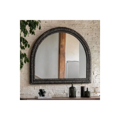 Gallery Direct Pimlico Arch Overmantle Black Wash 1200x1000mm Gallery Direct Pimlico Arch Overmantle Black Wash 1200x1000mm