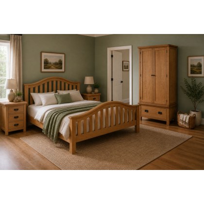 Salisbury Waxed Premium Oak Classic Bedframe Salisbury Waxed Premium Oak Classic Bedframe