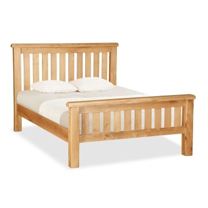 Salisbury Waxed Premium Oak Slatted Bed Frame Salisbury Waxed Premium Oak Slatted Bed Frame