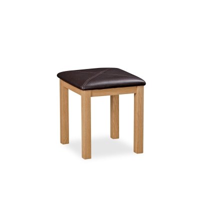 Salisbury Waxed Premium Oak Dressing Table Stool Salisbury Waxed Premium Oak Dressing Table Stool