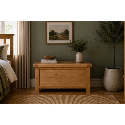 Salisbury Waxed Premium Oak Storage Box Salisbury Waxed Premium Oak Storage Box