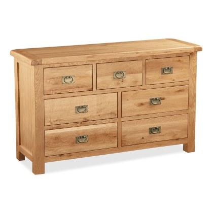 Salisbury Waxed Premium Oak 3 Over 4 Chest Of Drawers Salisbury Waxed Premium Oak 3 Over 4 Chest Of Drawers