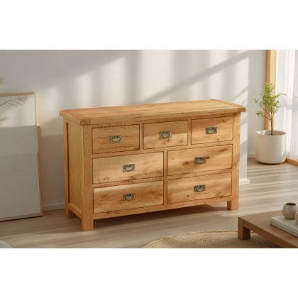 Salisbury Waxed Premium Oak 3 Over 4 Chest Of Drawers Salisbury Waxed Premium Oak 3 Over 4 Chest Of Drawers