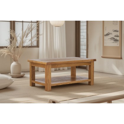 Salisbury Waxed Premium Oak Large Coffee Table Salisbury Waxed Premium Oak Large Coffee Table