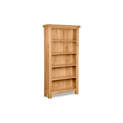 Salisbury Waxed Premium Oak Large Bookcase - Self Assembly Salisbury Waxed Premium Oak Large Bookcase - Self Assembly