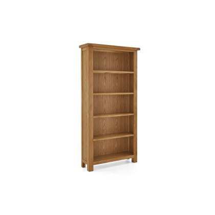 Salisbury Waxed Premium Oak Large Bookcase - Self Assembly Salisbury Waxed Premium Oak Large Bookcase - Self Assembly