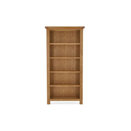 Salisbury Waxed Premium Oak Large Bookcase - Self Assembly Salisbury Waxed Premium Oak Large Bookcase - Self Assembly