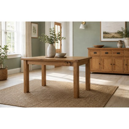 Salisbury Waxed Premium Oak Compact Extending Dining Table Salisbury Waxed Premium Oak Compact Extending Dining Table