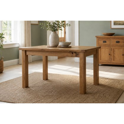 Salisbury Waxed Premium Oak Compact Extending Dining Table Salisbury Waxed Premium Oak Compact Extending Dining Table