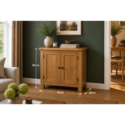 Salisbury Waxed Premium Oak Mini Cupboard Salisbury Waxed Premium Oak Mini Cupboard