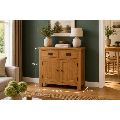 Salisbury Waxed Premium Oak Mini Sideboard Salisbury Waxed Premium Oak Mini Sideboard