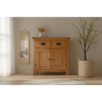 Salisbury Waxed Premium Oak Mini Sideboard Salisbury Waxed Premium Oak Mini Sideboard