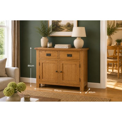 Salisbury Waxed Premium Oak Small Sideboard Salisbury Waxed Premium Oak Small Sideboard