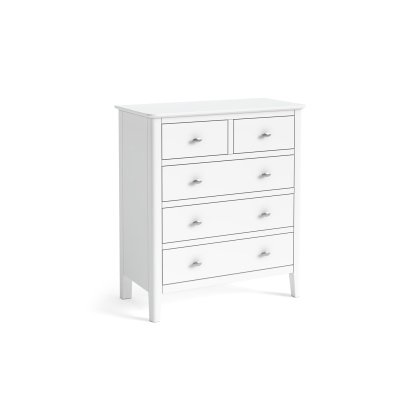 Hampstead Painted White 2 Over 3 Chest Of Drawers Hampstead Painted White 2 Over 3 Chest Of Drawers