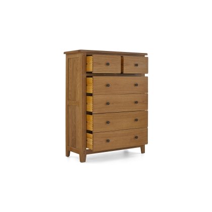 Burford Country Oak 6 Drawer Chest of Drawers Burford Country Oak 6 Drawer Chest of Drawers