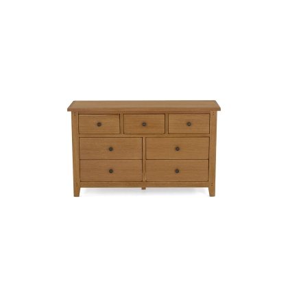 Burford Country Oak 3 Over 4 Chest of Drawers Burford Country Oak 3 Over 4 Chest of Drawers