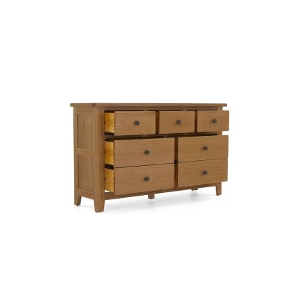 Burford Country Oak 3 Over 4 Chest of Drawers Burford Country Oak 3 Over 4 Chest of Drawers