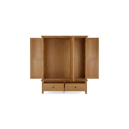 Burford Country Oak Triple Wardrobe Burford Country Oak Triple Wardrobe