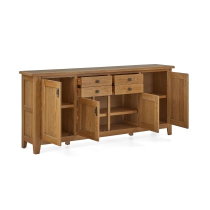 Burford Country Oak Extra Large Sideboard Burford Country Oak Extra Large Sideboard