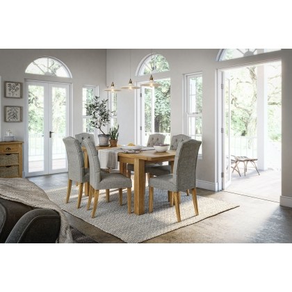 Burford Country Oak Small Butterfly 150-200cm Extending Dining Table Burford Country Oak Small Butterfly 150-200cm Extending Dining Table