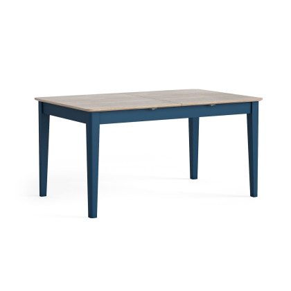 Marlow Oak Painted Navy Blue Extending Dining Table Marlow Oak Painted Navy Blue Extending Dining Table