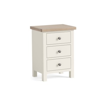 Modern Country Painted Oak Coconut White Bedside Table Modern Country Painted Oak Coconut White Bedside Table