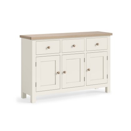 Modern Country Painted Oak Coconut White Large Sideboard Modern Country Painted Oak Coconut White Large Sideboard