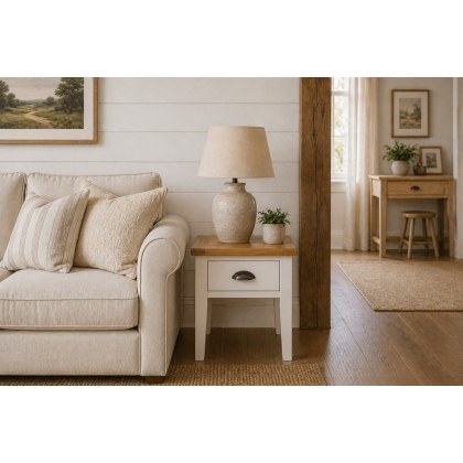 Cotswold White Lamp Table Cotswold White Lamp Table