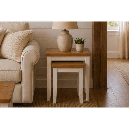 Cotswold White Nest Of Tables Cotswold White Nest Of Tables
