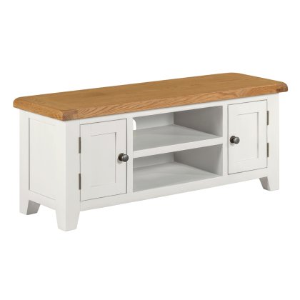 Cotswold White Large TV Stand 120cm Wide Cotswold White Large TV Stand 120cm Wide