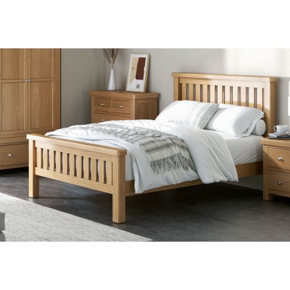 Normandy Chunky Country Oak Bed Frame Normandy Chunky Country Oak Bed Frame