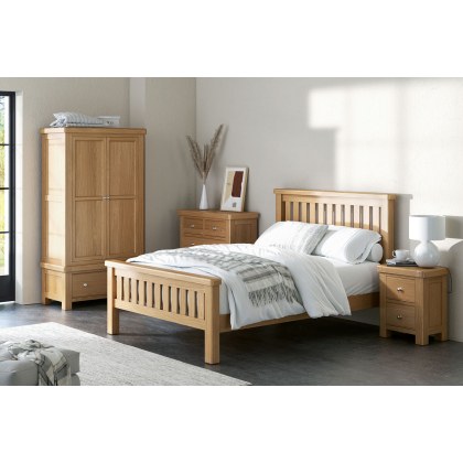 Normandy Chunky Country Oak Bed Frame Normandy Chunky Country Oak Bed Frame