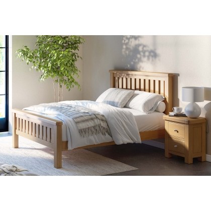 Normandy Chunky Country Oak Bed Frame Normandy Chunky Country Oak Bed Frame