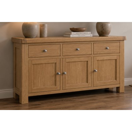 Normandy Chunky Country Oak Large Sideboard Normandy Chunky Country Oak Large Sideboard