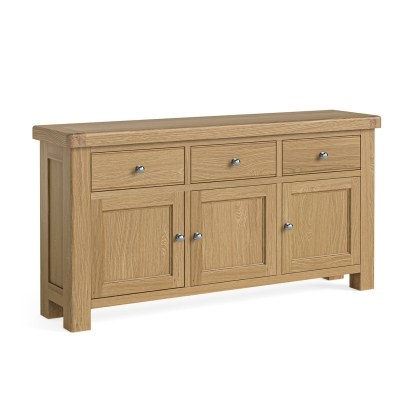 Normandy Chunky Country Oak Large Sideboard Normandy Chunky Country Oak Large Sideboard