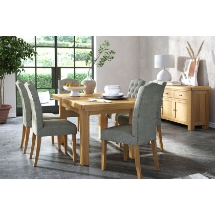 Normandy Chunky Country Oak Small Extending Dining Table Normandy Chunky Country Oak Small Extending Dining Table