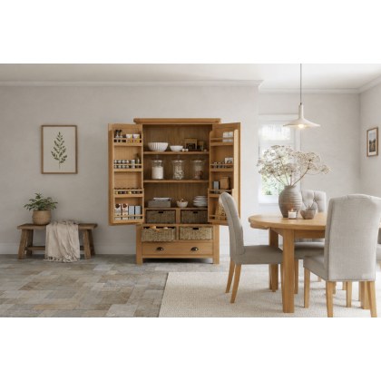Normandy Chunky Country Oak Larder Unit Normandy Chunky Country Oak Larder Unit