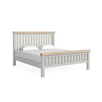 Salcombe Painted Oak Stone Grey Bed Frame Salcombe Painted Oak Stone Grey Bed Frame