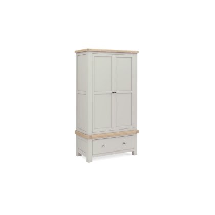 Salcombe Painted Oak Stone Grey Gents Wardrobe Salcombe Painted Oak Stone Grey Gents Wardrobe