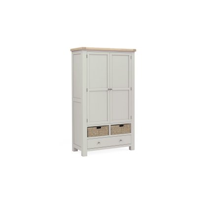 Salcombe Painted Oak Stone Grey Larder Unit Salcombe Painted Oak Stone Grey Larder Unit